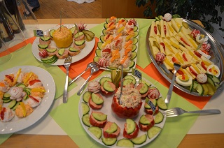 Foto der Produkte bei der Brotzeit